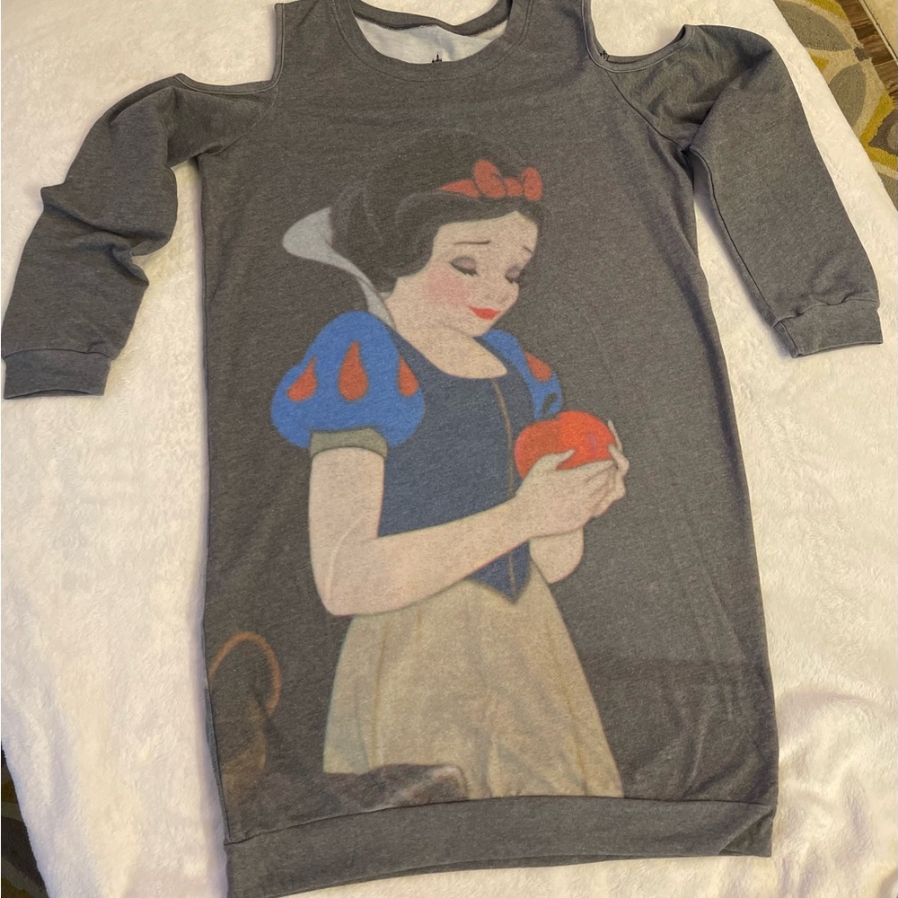 Disney Women’s Gray Snow White Open Shoulder Dress/Top